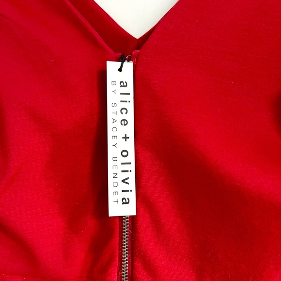 Stunning Alice & Olivia Fiona Sheath Dress in Royal Red, Sz 4. - Picture 9 of 13